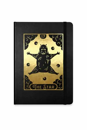 Poznámkový blok A5 Tarot & Kapibara – the star