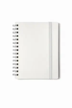 Poznámkový blok A6 s kroužkovou vazbou – 80 listů 80gsm bílá