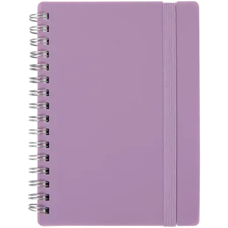 Poznámkový blok A6 s kroužkovou vazbou – 80 listů 80gsm Fialová