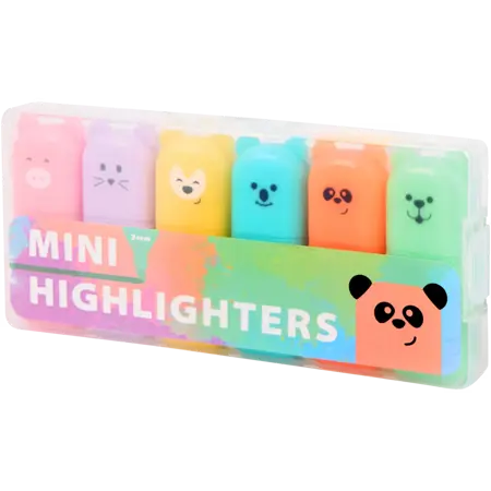 Mini zvýrazňovače 6 ks