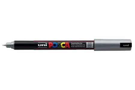 Acrylic marker Uni Posca 0.7mm PC-1MR –  26 stříbrná