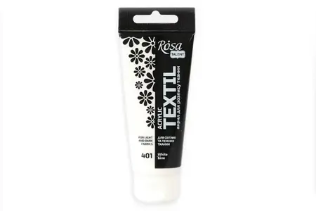 Barva na textil Rosa 60ml 01 White