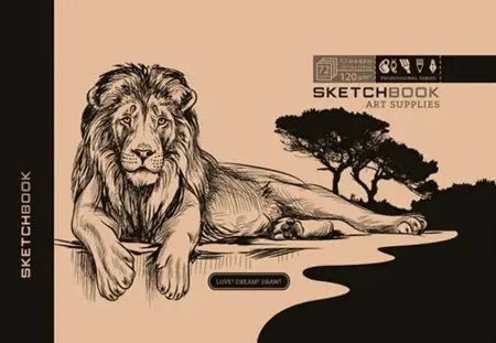 Sketchbook KRAFT LEO 19,7x12,4 cm