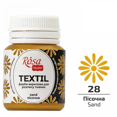 Barva na textil Rosa 20ml 28 Sand