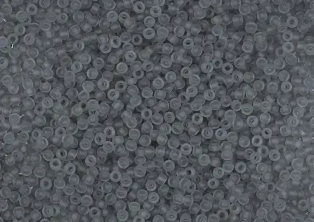 Rokajlové korálky Toho  - Round 15/0 : Transparent-Frosted Lt Gray TR-15-9F 