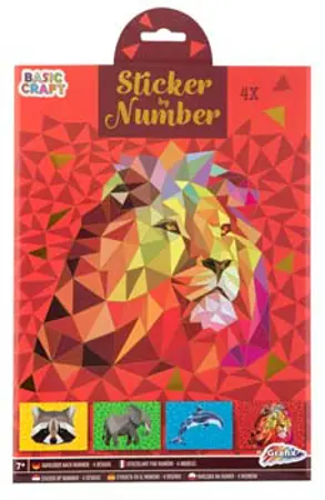 Lepení podle čísel - Lev