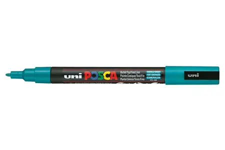 Akrylový fix Uni Posca PC-3M 0,9–1,3 mm – 31 smaragdová