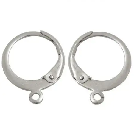 Náušnicový kruh s očkem o rozměru 12mm stribro