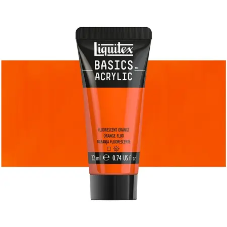 Akrylová barva Liquitex Basics 22 ml –  982 fluorescent orange