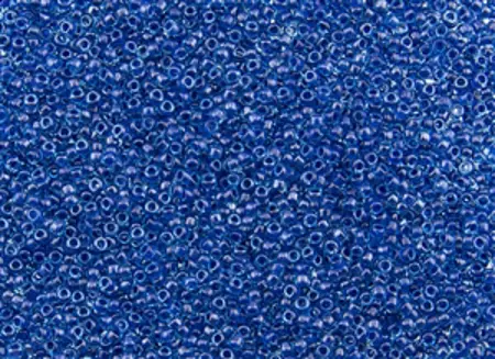 Rokajlové korálky Toho  - Round 15/0 :  Inside-Color Aqua/Capri-Lined TR-15-932