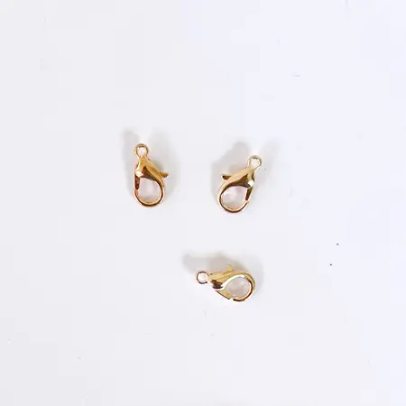 Karabinka - růžové zlato - 12 x 6 mm