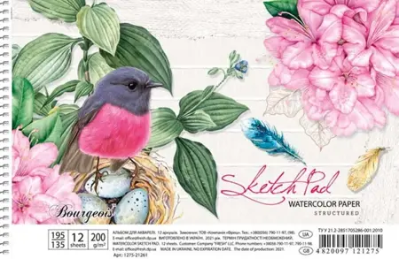 Sketchbook PRETTY A5 PTÁČEK