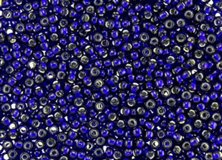 Rokajlové korálky Toho  - Round 15/0 : Silver-Lined Cobalt TR-15-28