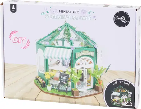 Miniaturní domek "Udělej si sám" Crafts & Co greenhouse