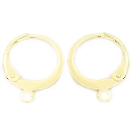 Náušnicový kruh s očkem o rozměru 12mm zlato