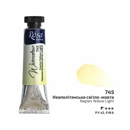 Akvarelová barva Rosa Gallery 10 ml – 745 naples yellow light