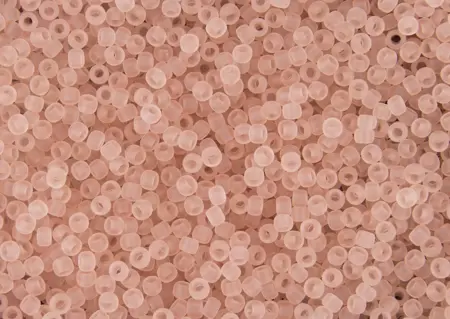 Rokajlové korálky Toho  - Round 15/0 : Transparent-Frosted Rosaline TR-15-11F