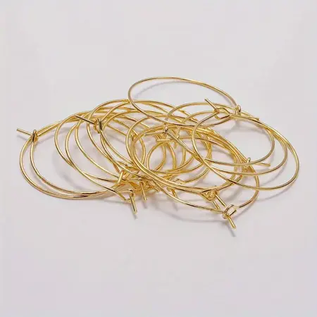 Náušnicové kruhy 25 mm Zlate tenke