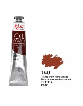 Olejová barva Rosa Gallery 45 ml –  140 mars orange transparent