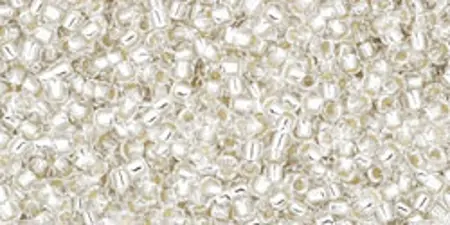 Rokajlové korálky - Round 11/0 : Silver-Lined Crystal TR-11-21 