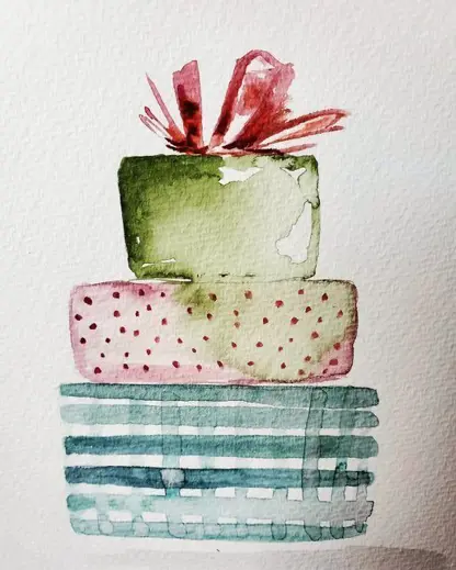 Přáníčka k vánocům (legendarni akvarelove kapky)