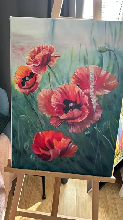  kurz Olejomalby  "Vlčí mák"